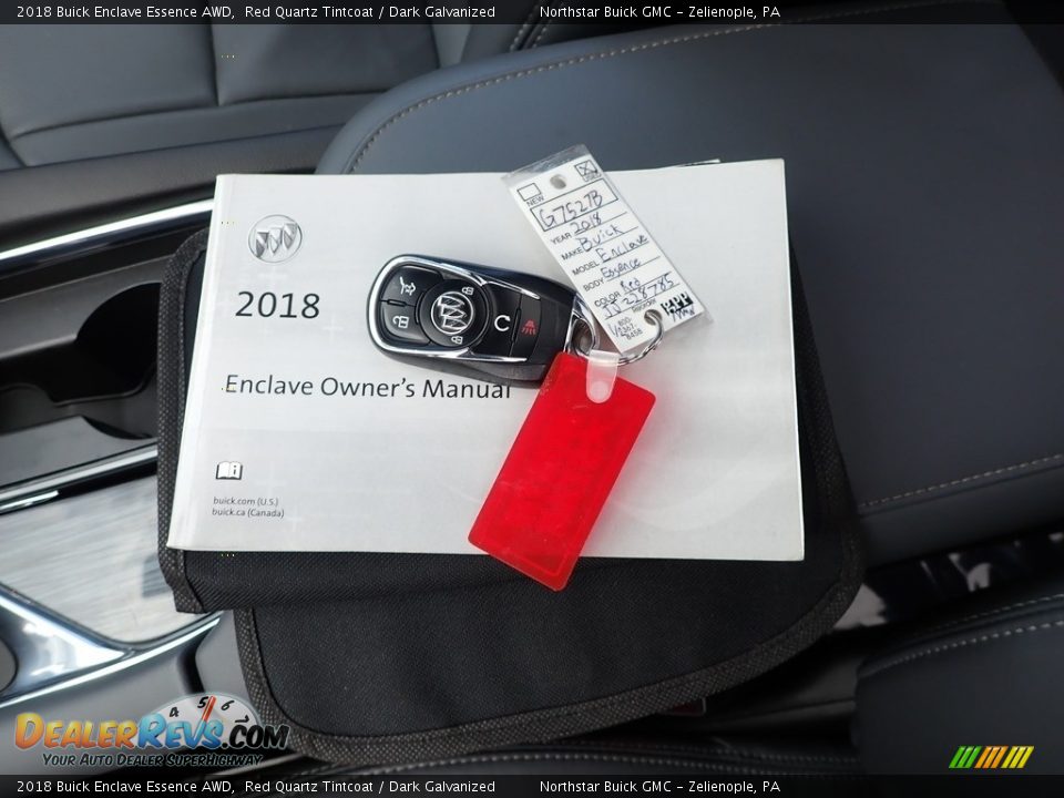 2018 Buick Enclave Essence AWD Red Quartz Tintcoat / Dark Galvanized Photo #29
