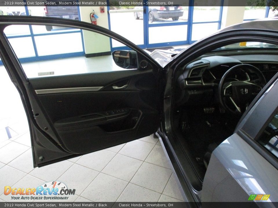 2019 Honda Civic Sport Sedan Modern Steel Metallic / Black Photo #26