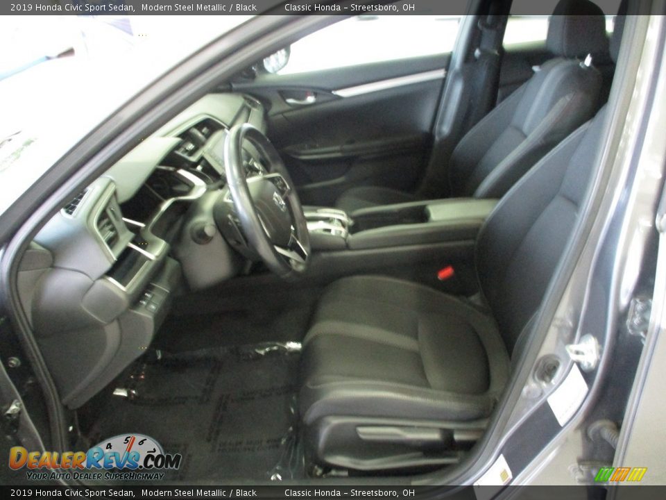 2019 Honda Civic Sport Sedan Modern Steel Metallic / Black Photo #27