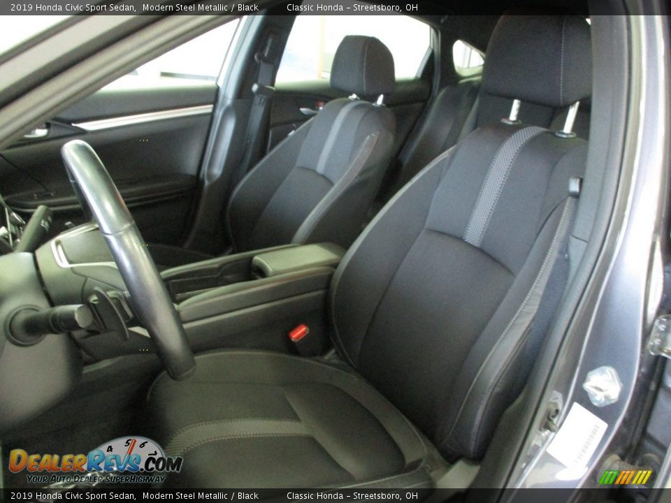 2019 Honda Civic Sport Sedan Modern Steel Metallic / Black Photo #28