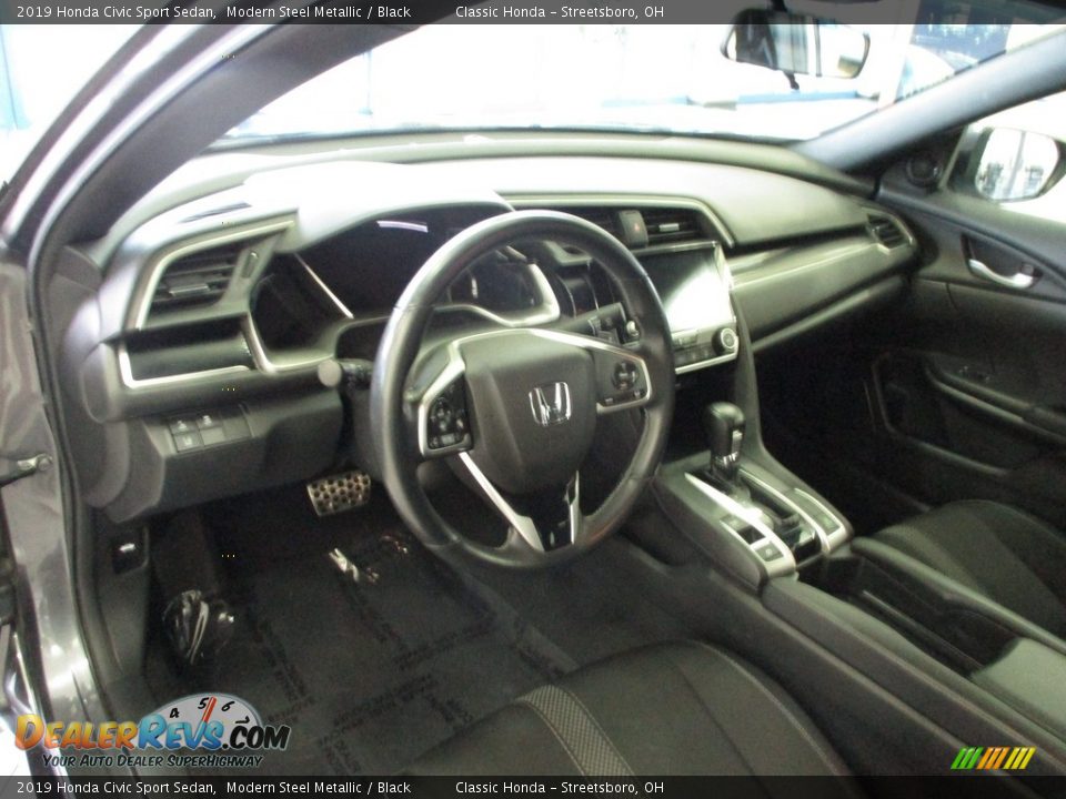 2019 Honda Civic Sport Sedan Modern Steel Metallic / Black Photo #29