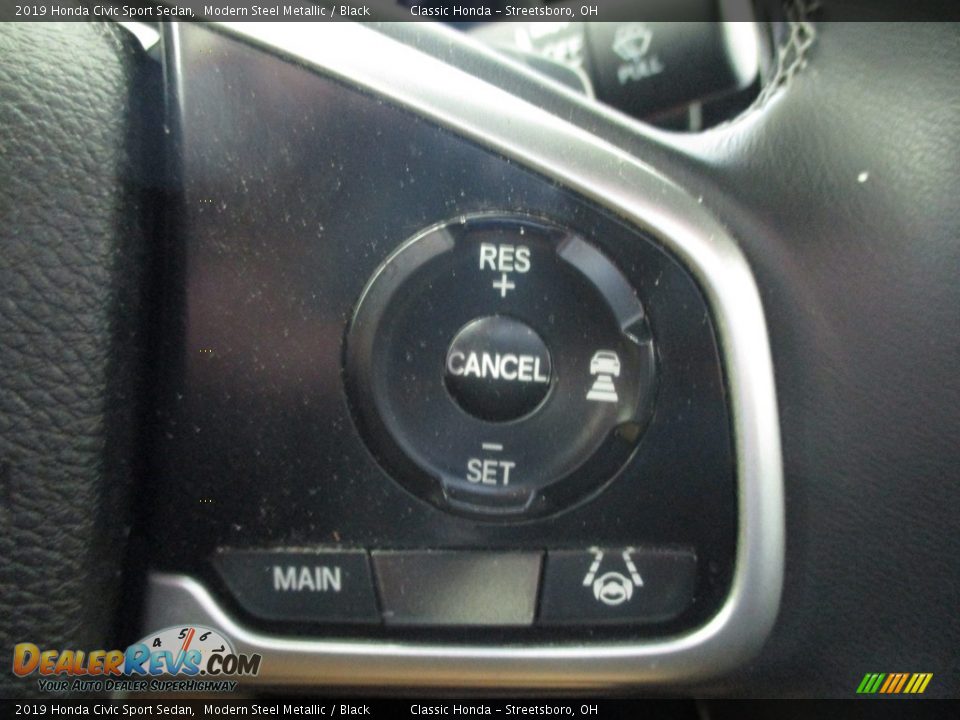 2019 Honda Civic Sport Sedan Modern Steel Metallic / Black Photo #34