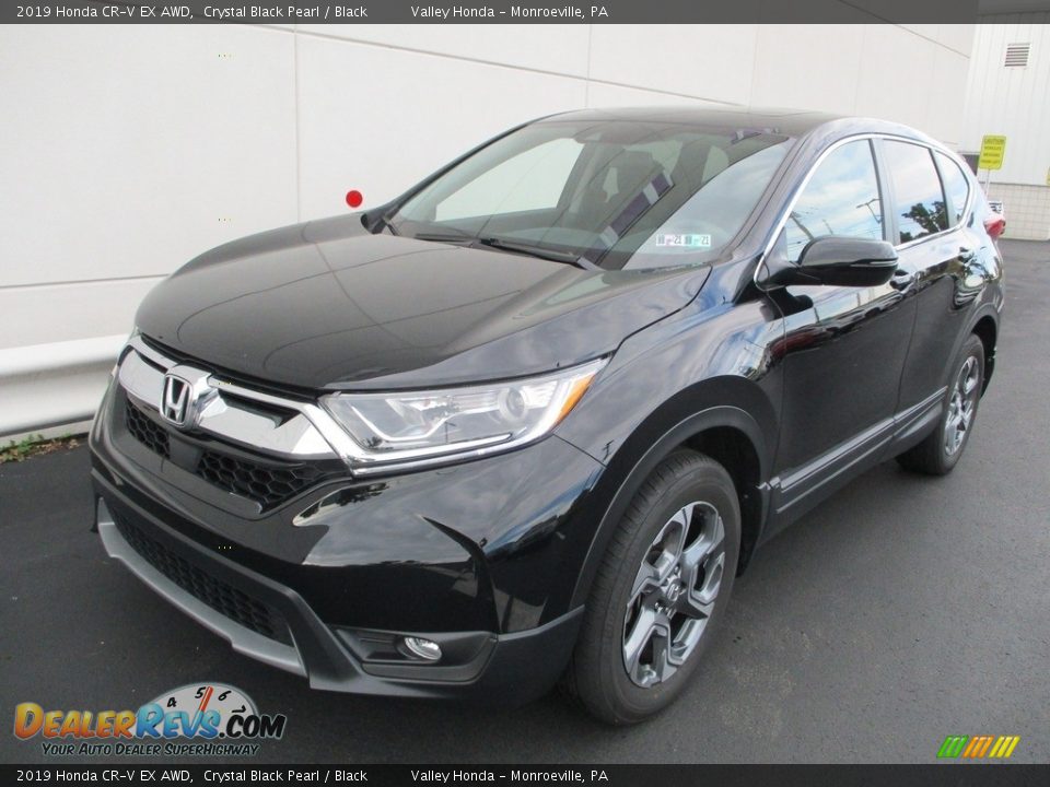 2019 Honda CR-V EX AWD Crystal Black Pearl / Black Photo #8