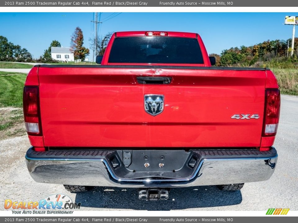 2013 Ram 2500 Tradesman Regular Cab 4x4 Flame Red / Black/Diesel Gray Photo #5