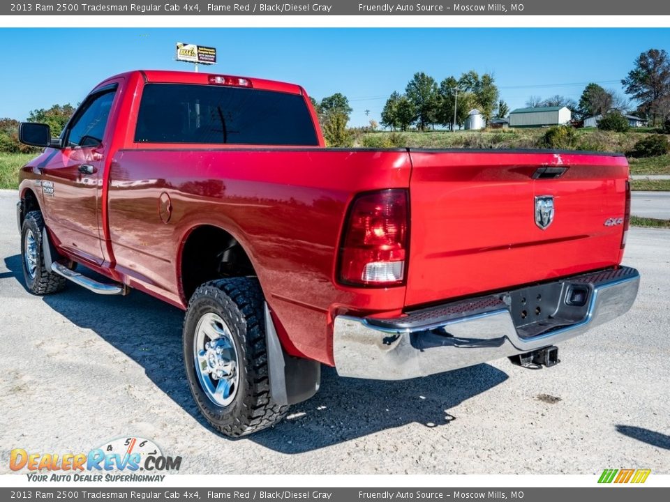 2013 Ram 2500 Tradesman Regular Cab 4x4 Flame Red / Black/Diesel Gray Photo #6