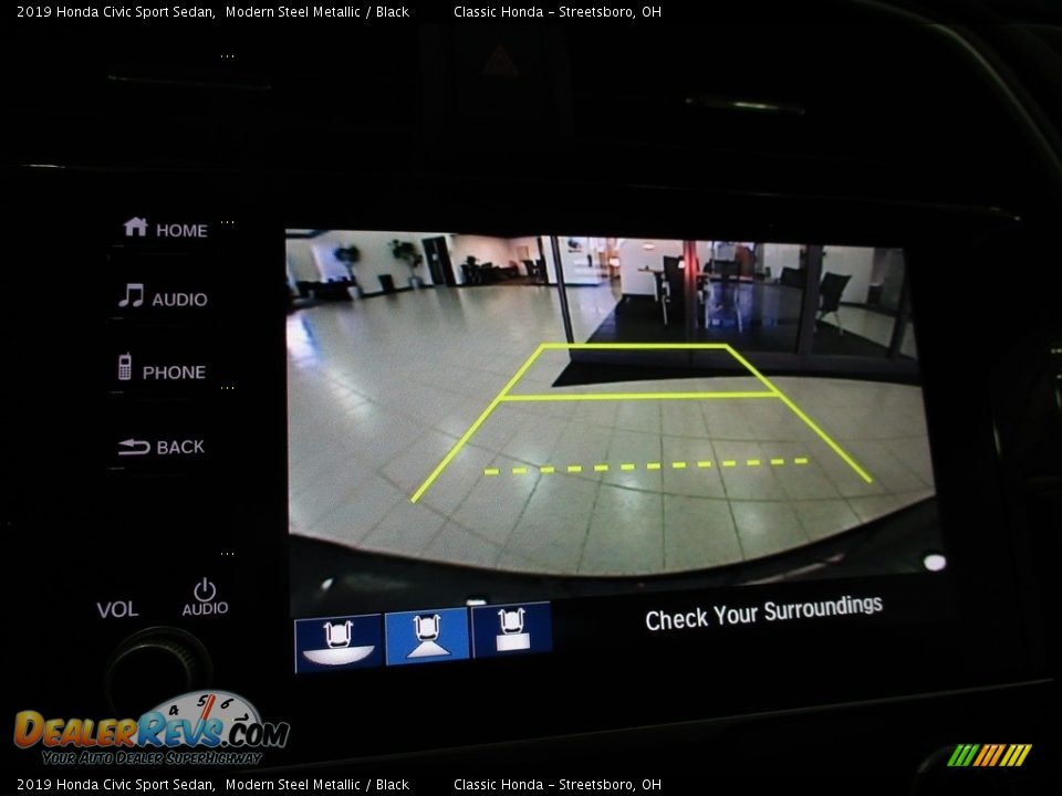 2019 Honda Civic Sport Sedan Modern Steel Metallic / Black Photo #36