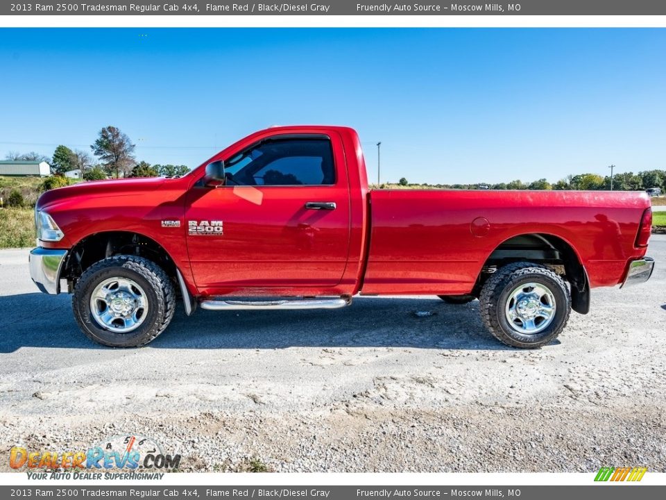 Flame Red 2013 Ram 2500 Tradesman Regular Cab 4x4 Photo #7