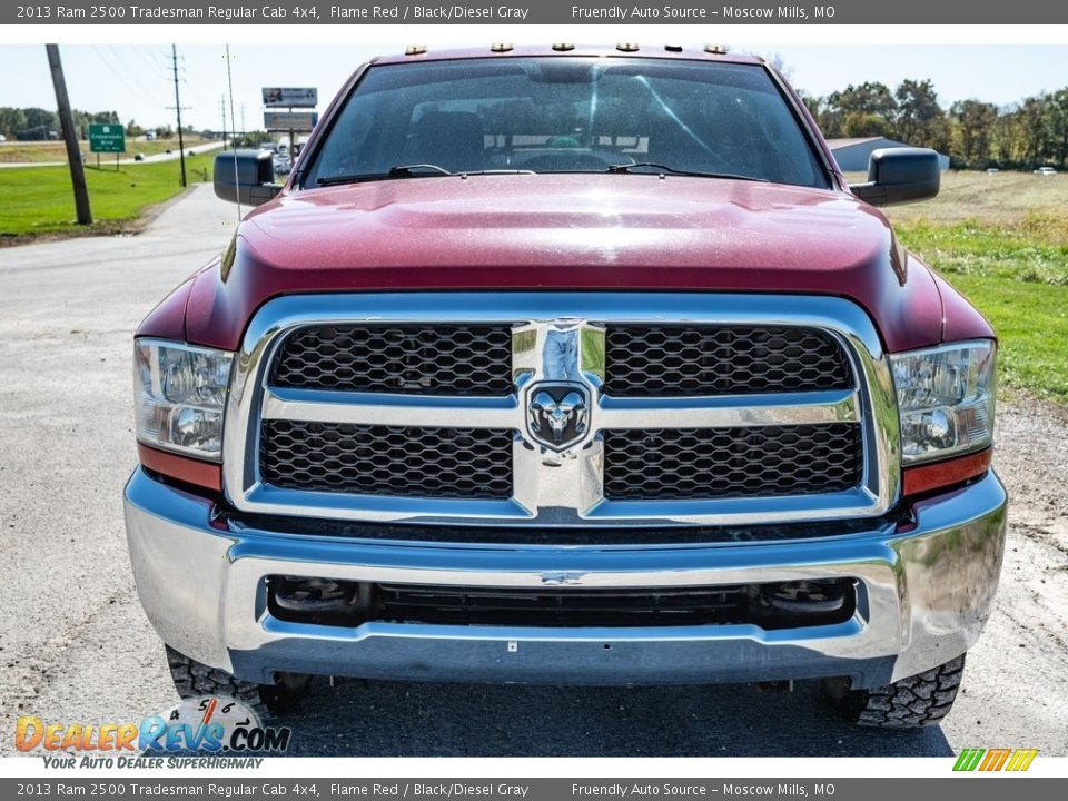 2013 Ram 2500 Tradesman Regular Cab 4x4 Flame Red / Black/Diesel Gray Photo #9