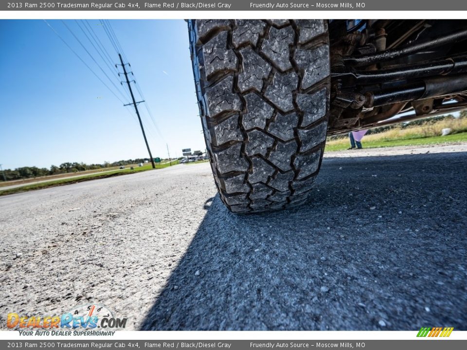 2013 Ram 2500 Tradesman Regular Cab 4x4 Flame Red / Black/Diesel Gray Photo #11