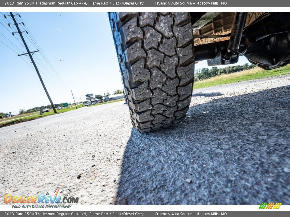 2013 Ram 2500 Tradesman Regular Cab 4x4 Flame Red / Black/Diesel Gray Photo #12