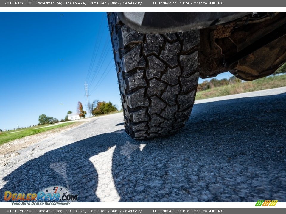 2013 Ram 2500 Tradesman Regular Cab 4x4 Flame Red / Black/Diesel Gray Photo #15