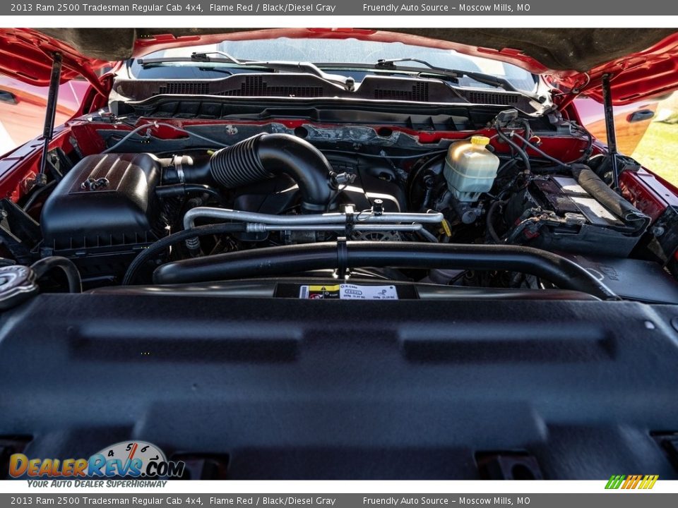 2013 Ram 2500 Tradesman Regular Cab 4x4 Flame Red / Black/Diesel Gray Photo #16