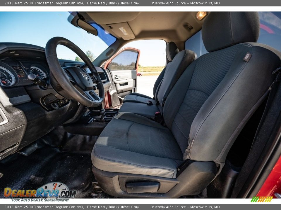 2013 Ram 2500 Tradesman Regular Cab 4x4 Flame Red / Black/Diesel Gray Photo #18