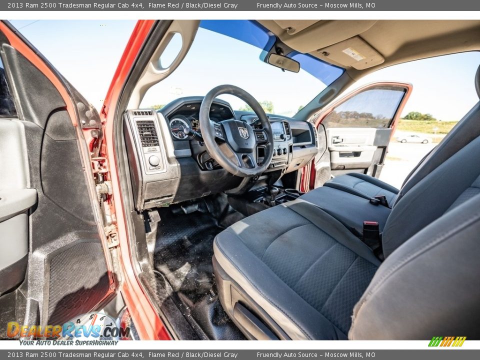 2013 Ram 2500 Tradesman Regular Cab 4x4 Flame Red / Black/Diesel Gray Photo #19