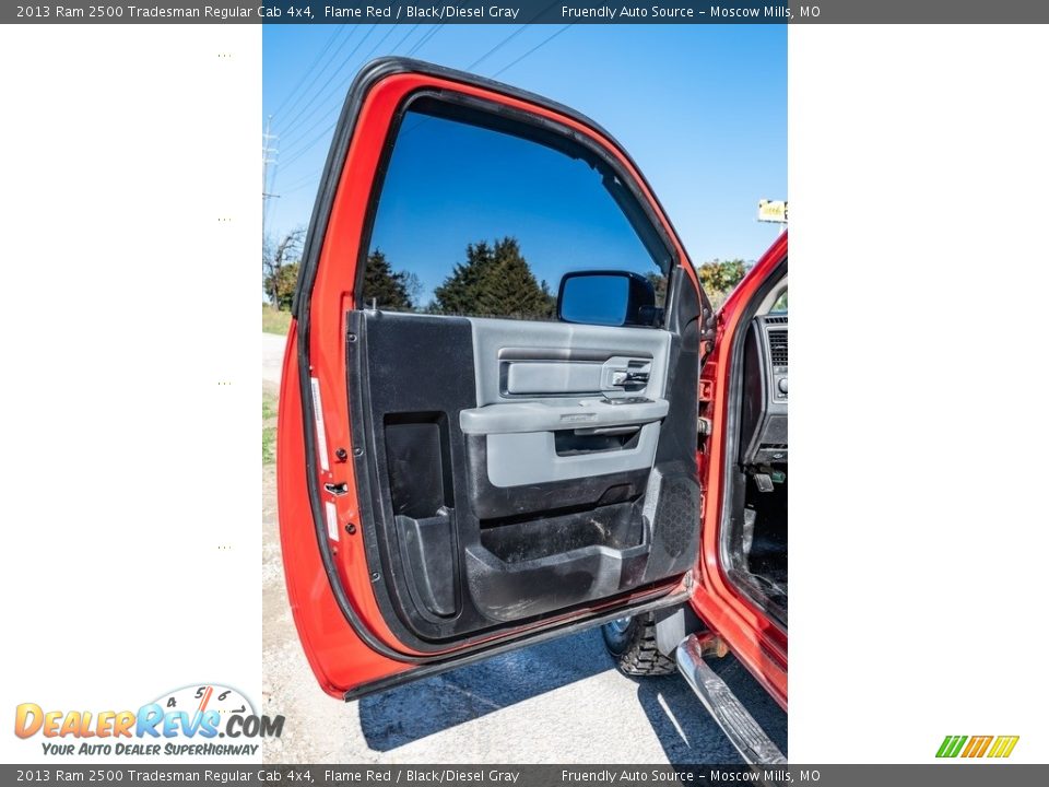 2013 Ram 2500 Tradesman Regular Cab 4x4 Flame Red / Black/Diesel Gray Photo #20