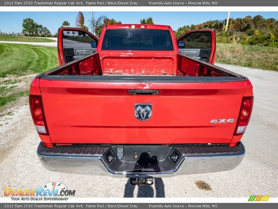 2013 Ram 2500 Tradesman Regular Cab 4x4 Flame Red / Black/Diesel Gray Photo #21