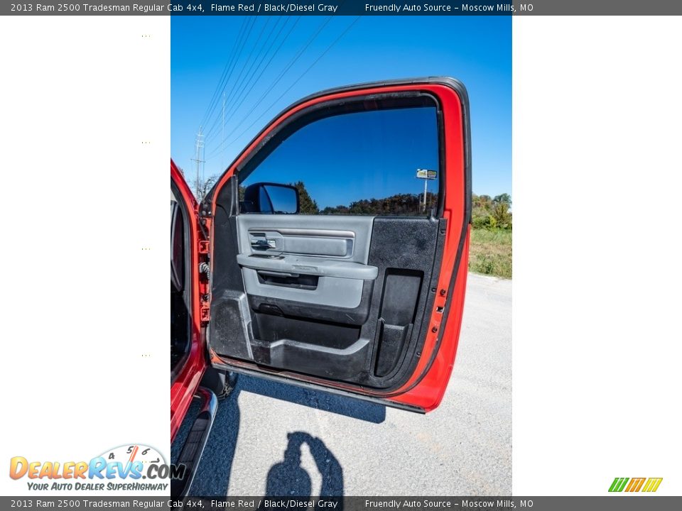 2013 Ram 2500 Tradesman Regular Cab 4x4 Flame Red / Black/Diesel Gray Photo #22