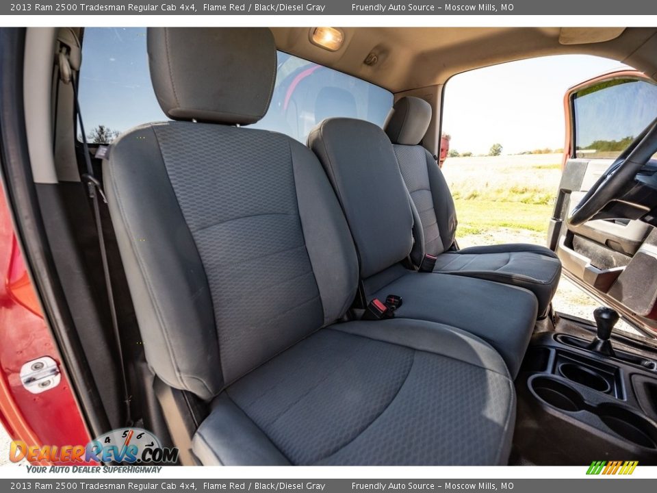 2013 Ram 2500 Tradesman Regular Cab 4x4 Flame Red / Black/Diesel Gray Photo #25