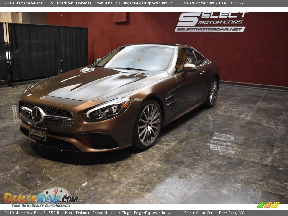 2019 Mercedes-Benz SL 550 Roadster Dolomite Brown Metallic / Ginger Beige/Espresso Brown Photo #5