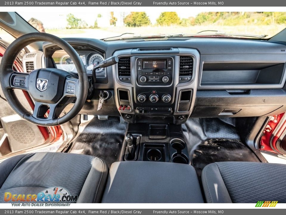 2013 Ram 2500 Tradesman Regular Cab 4x4 Flame Red / Black/Diesel Gray Photo #26