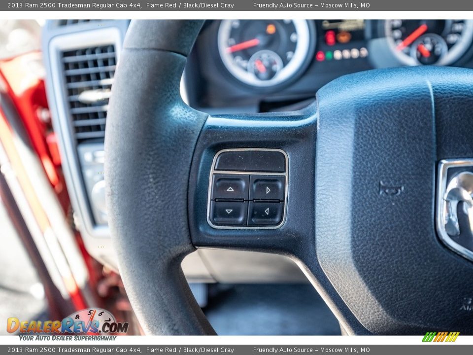 2013 Ram 2500 Tradesman Regular Cab 4x4 Flame Red / Black/Diesel Gray Photo #29