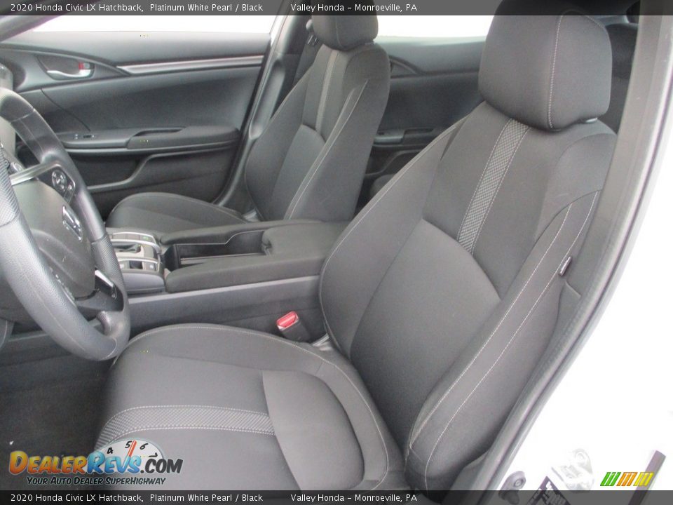2020 Honda Civic LX Hatchback Platinum White Pearl / Black Photo #11
