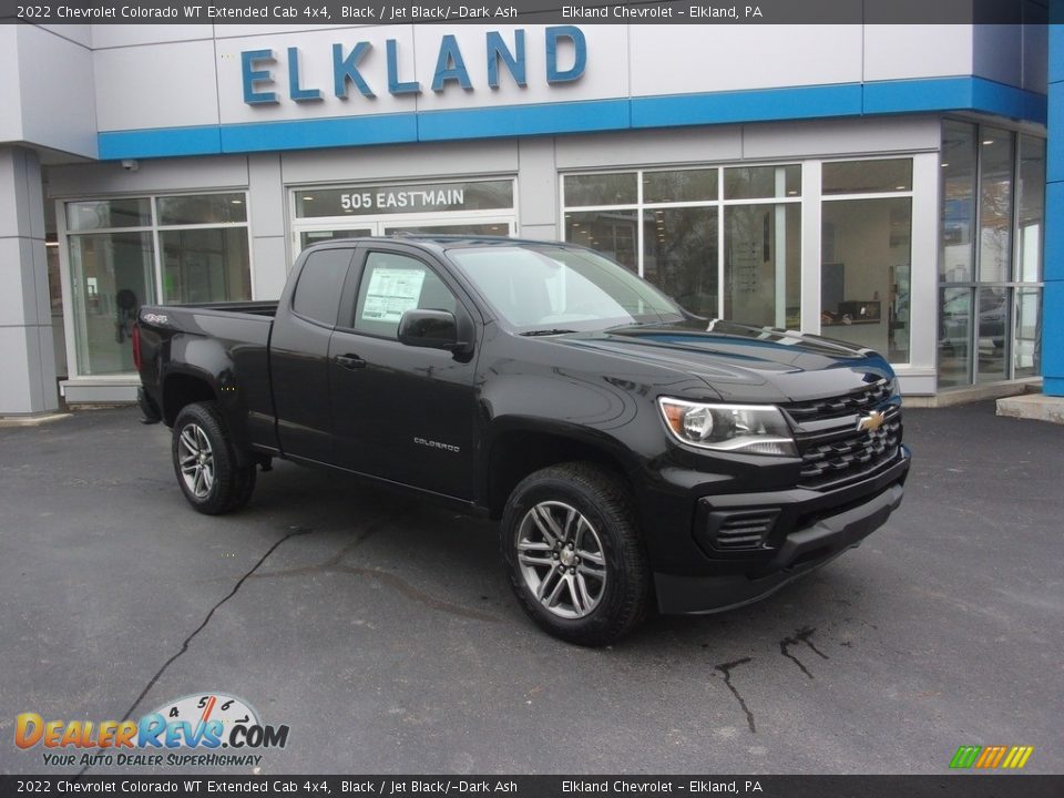 2022 Chevrolet Colorado WT Extended Cab 4x4 Black / Jet Black/­Dark Ash Photo #1