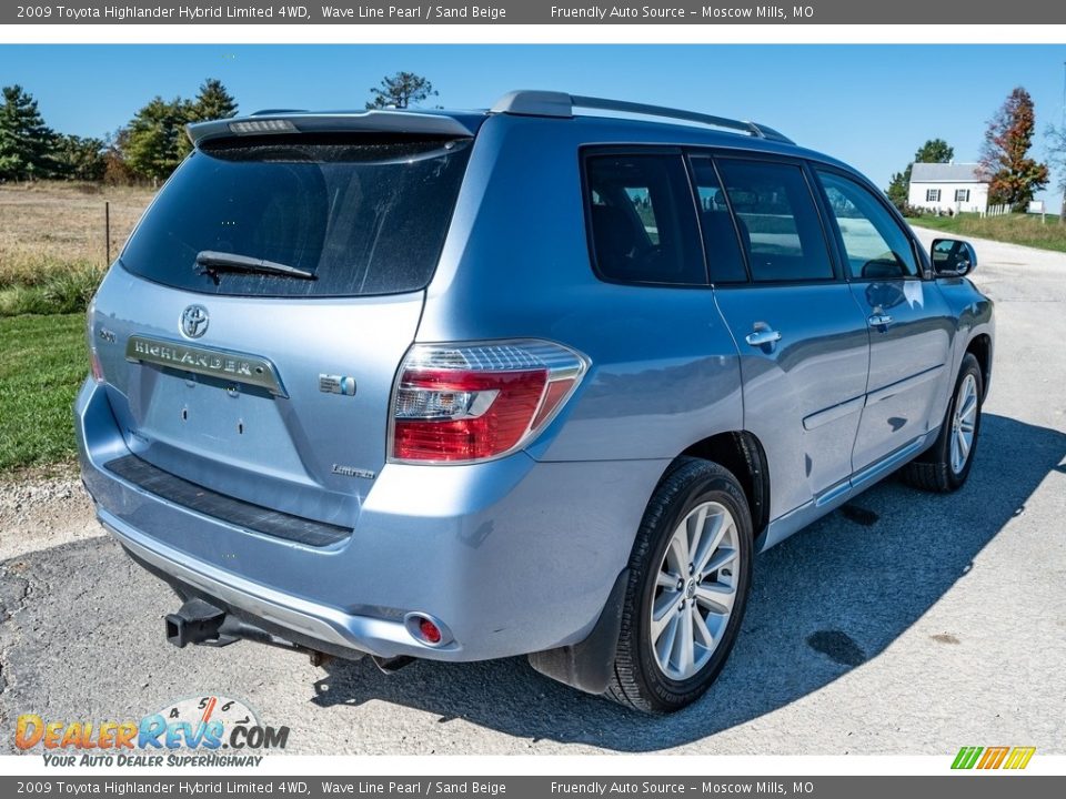 2009 Toyota Highlander Hybrid Limited 4WD Wave Line Pearl / Sand Beige Photo #4