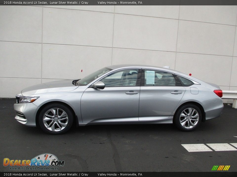 2018 Honda Accord LX Sedan Lunar Silver Metallic / Gray Photo #2