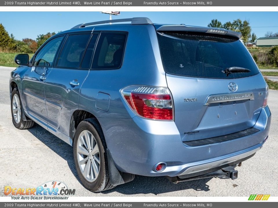 2009 Toyota Highlander Hybrid Limited 4WD Wave Line Pearl / Sand Beige Photo #6