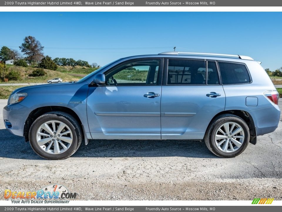 2009 Toyota Highlander Hybrid Limited 4WD Wave Line Pearl / Sand Beige Photo #7