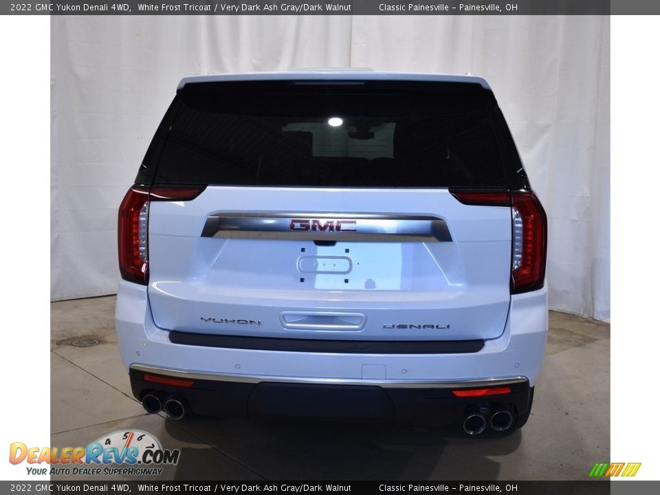 2022 GMC Yukon Denali 4WD White Frost Tricoat / Very Dark Ash Gray/Dark Walnut Photo #3