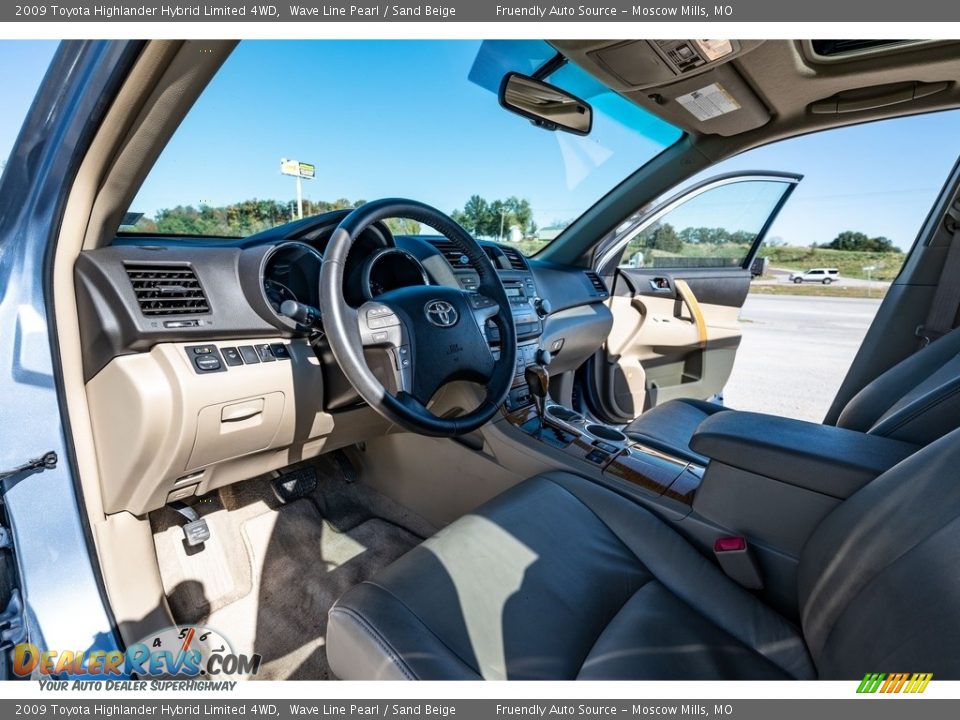 2009 Toyota Highlander Hybrid Limited 4WD Wave Line Pearl / Sand Beige Photo #20