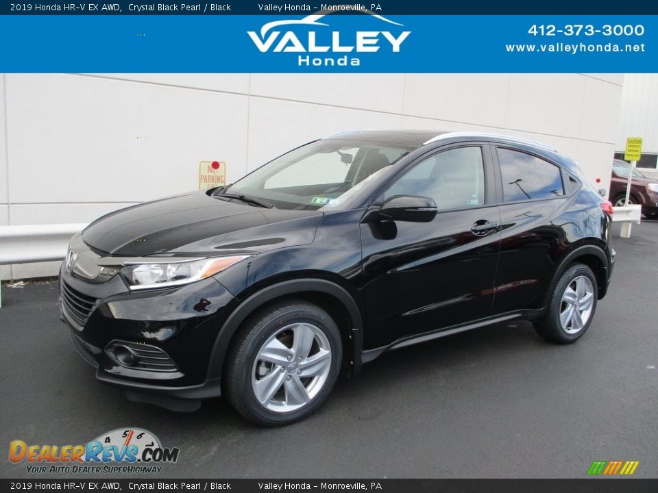 2019 Honda HR-V EX AWD Crystal Black Pearl / Black Photo #1