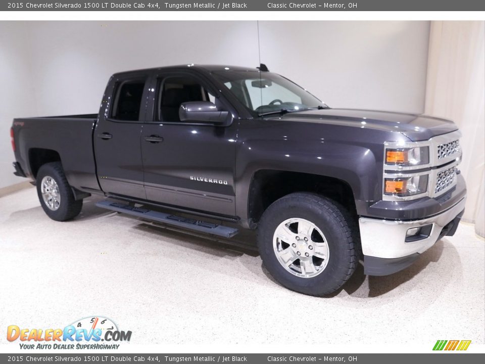 2015 Chevrolet Silverado 1500 LT Double Cab 4x4 Tungsten Metallic / Jet Black Photo #1