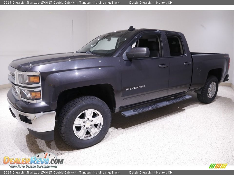 2015 Chevrolet Silverado 1500 LT Double Cab 4x4 Tungsten Metallic / Jet Black Photo #3