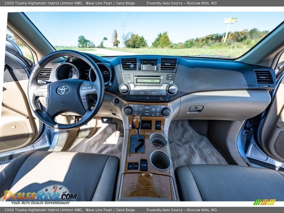 2009 Toyota Highlander Hybrid Limited 4WD Wave Line Pearl / Sand Beige Photo #31