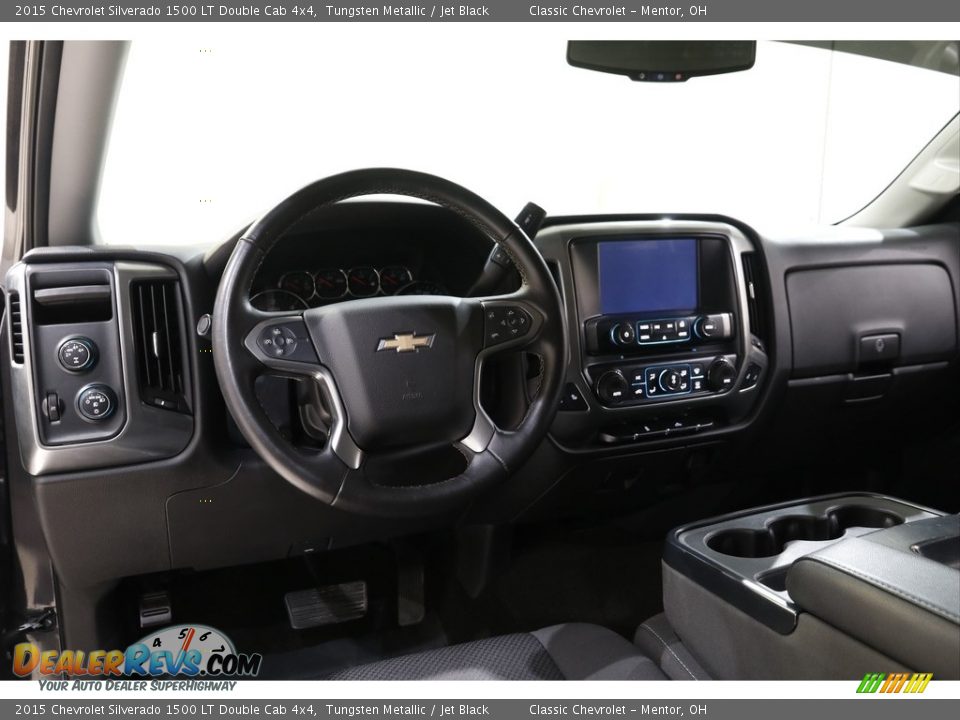 2015 Chevrolet Silverado 1500 LT Double Cab 4x4 Tungsten Metallic / Jet Black Photo #7