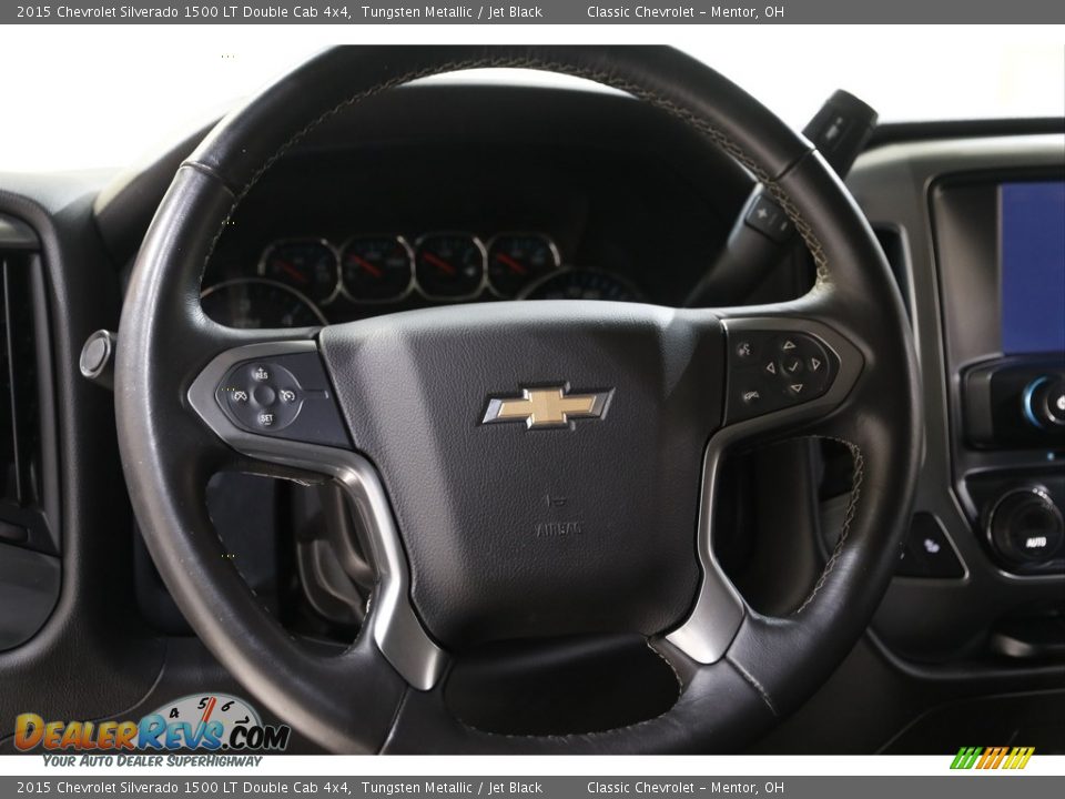 2015 Chevrolet Silverado 1500 LT Double Cab 4x4 Tungsten Metallic / Jet Black Photo #8