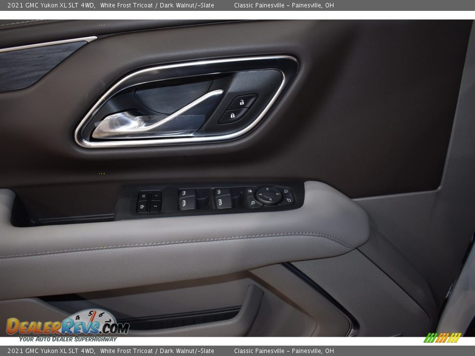 2021 GMC Yukon XL SLT 4WD White Frost Tricoat / Dark Walnut/­Slate Photo #10