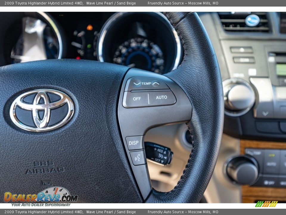 2009 Toyota Highlander Hybrid Limited 4WD Wave Line Pearl / Sand Beige Photo #35