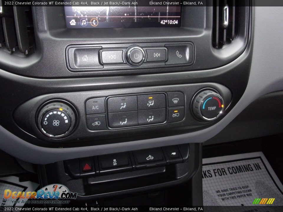 2022 Chevrolet Colorado WT Extended Cab 4x4 Black / Jet Black/­Dark Ash Photo #31