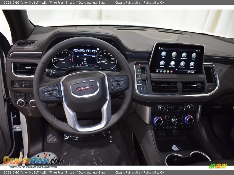 2021 GMC Yukon XL SLT 4WD White Frost Tricoat / Dark Walnut/­Slate Photo #13