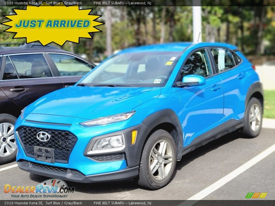 2019 Hyundai Kona SE Surf Blue / Gray/Black Photo #1