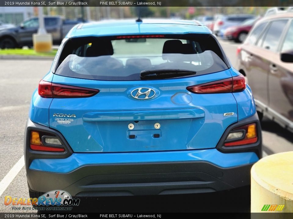 2019 Hyundai Kona SE Surf Blue / Gray/Black Photo #3