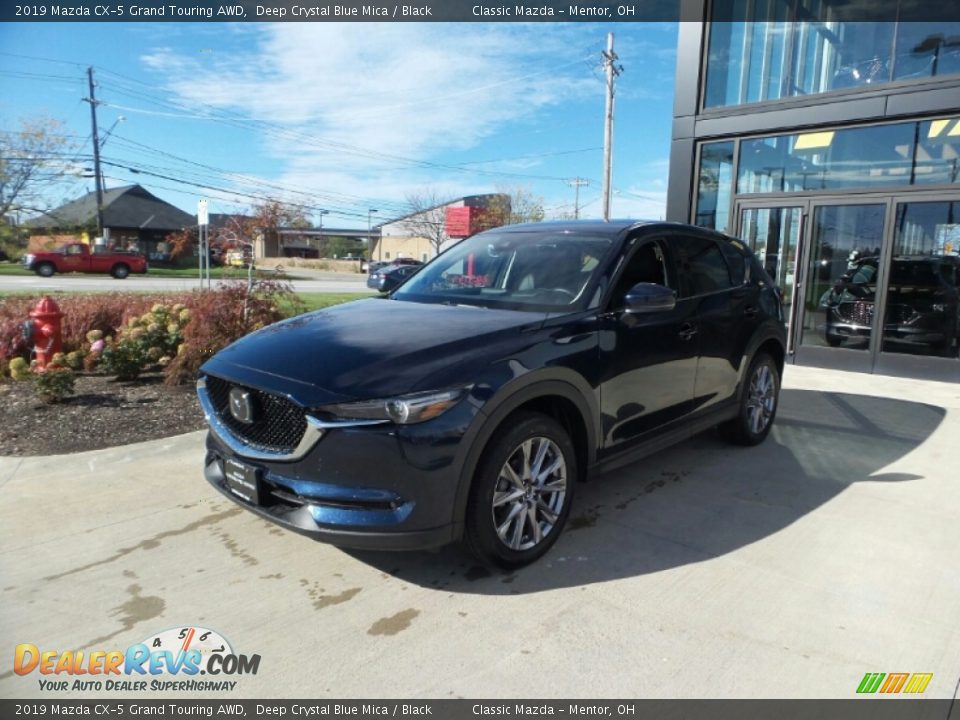 2019 Mazda CX-5 Grand Touring AWD Deep Crystal Blue Mica / Black Photo #3