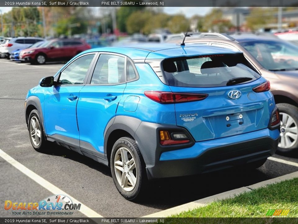 2019 Hyundai Kona SE Surf Blue / Gray/Black Photo #4