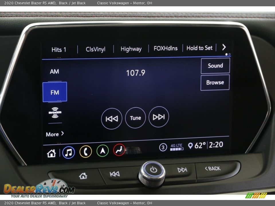 2020 Chevrolet Blazer RS AWD Black / Jet Black Photo #11