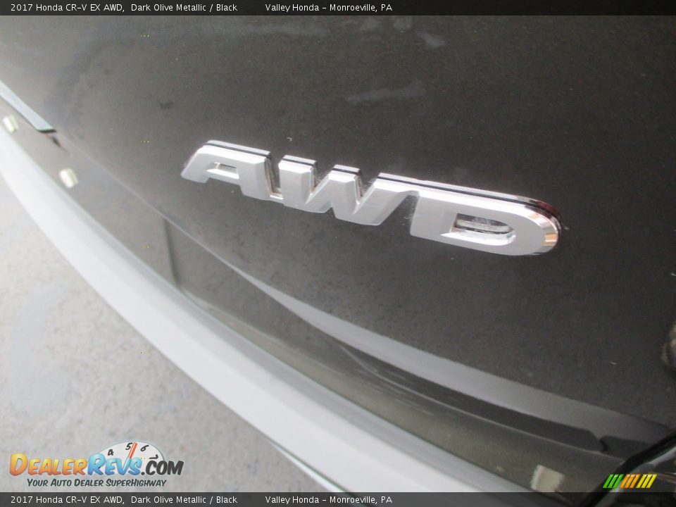 2017 Honda CR-V EX AWD Dark Olive Metallic / Black Photo #6