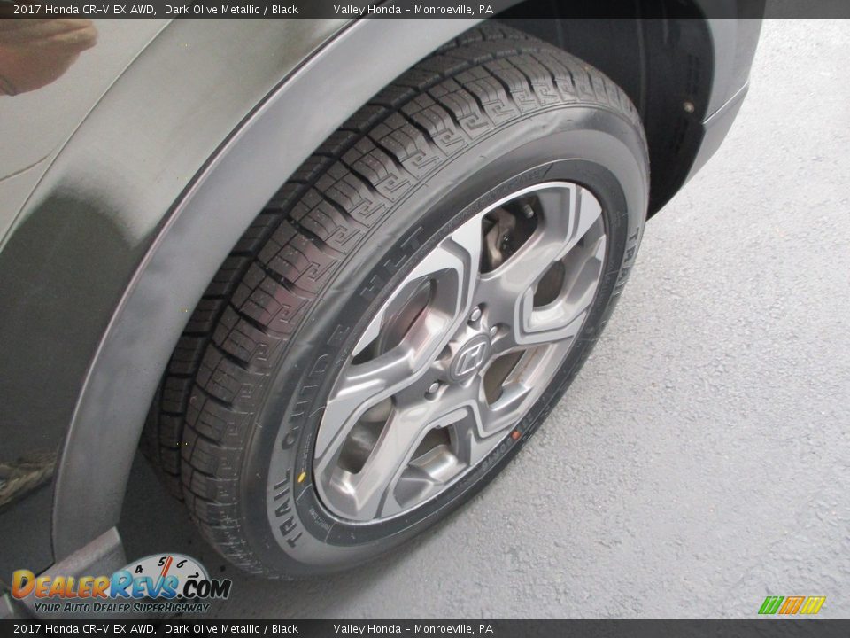2017 Honda CR-V EX AWD Dark Olive Metallic / Black Photo #7
